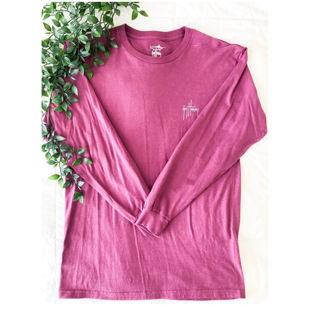 Guy Harvey purple long sleeve tee.